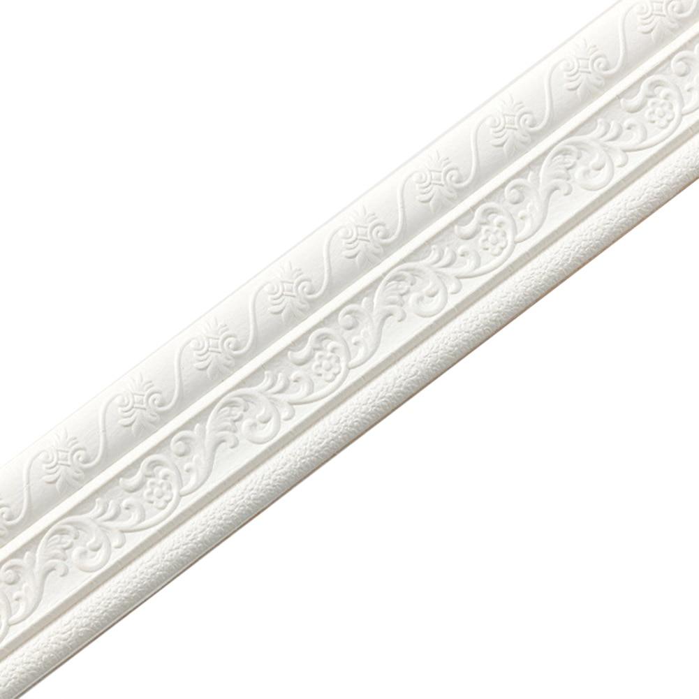 Baseboard 3D three-dimensional wallpaper self-adhesive lines TV background border waterproof wallpaper wallpaper wall stickers: Default Title