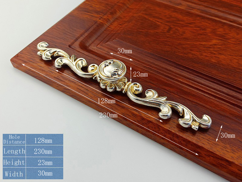 European Style Handles For Furniture Kitchen Cabinets Door Drawer Table Knobs Wardrobe Cupboard Desk Bronze Handle Dresser Pulls: Nickel
