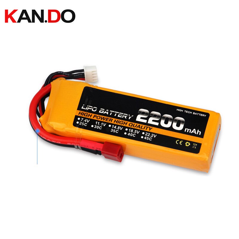 model aircraft battery 45c 2-6s 7.4-22.2v 2200mah airplane battery air plane model battery aeromodelling lithium polymer battery
