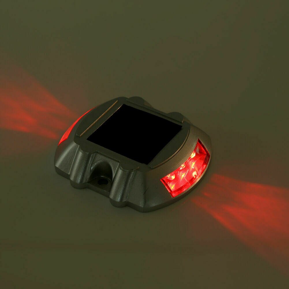 Solar- wiederaufladbare druckguss Aluminium Spitze sicherheit licht Straße Zucht Pflaster draussen Auffahrt Weg Garten Garten Schritt Lampen: verrotten / flackern