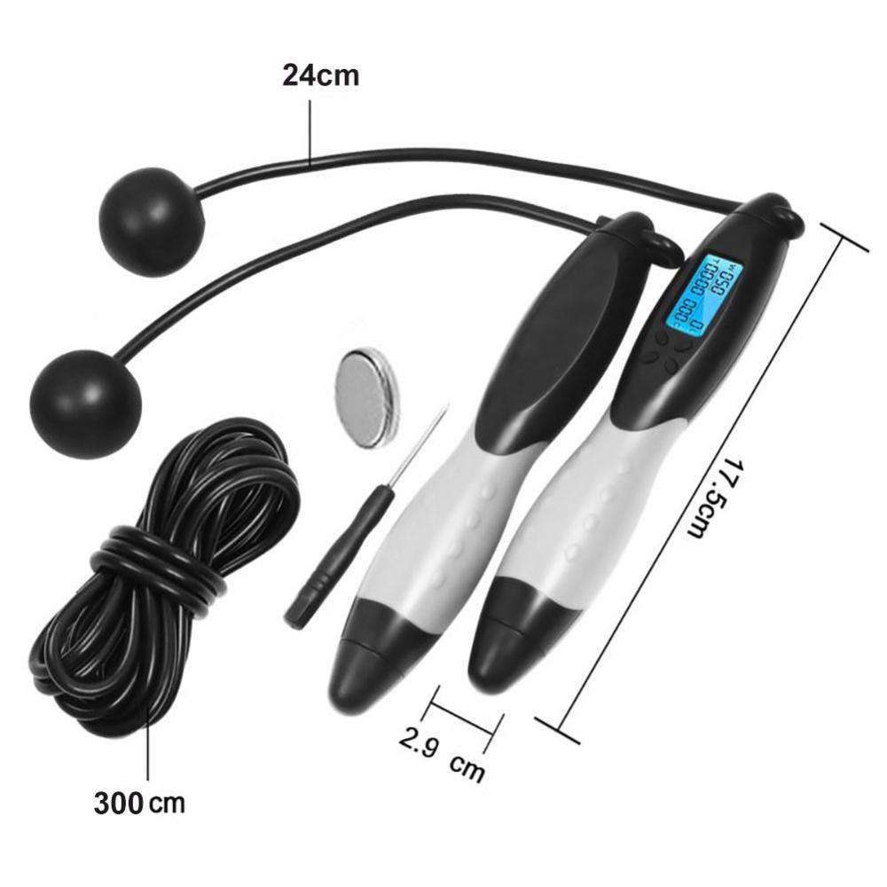 40%HOTSmart Digital Counter Bodybuilding Aerobic Exercise Fitness Jump Skipping Rope