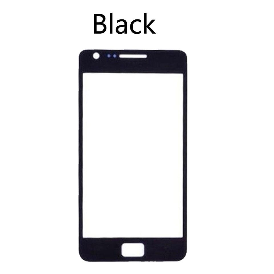 i9100 Touchscreen For Samsung Galaxy S II S2 i9100 i9100p GT-i9100 GT-i9100p LCD Front Outer Glass Touch Screen Lens Replacement: Black-No tool