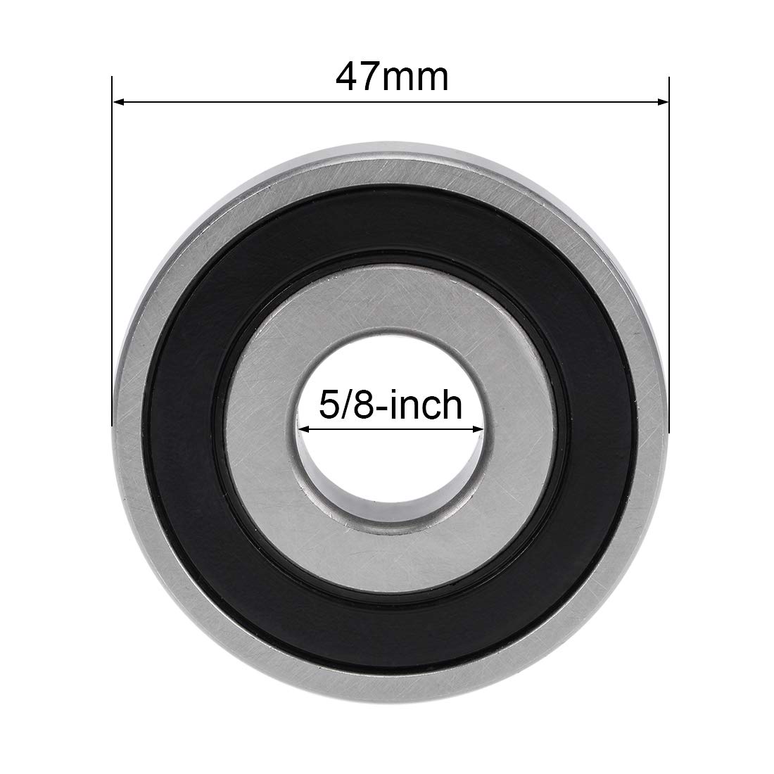 608 6200 6201 6202 6203 6204 6205 6206 6207 6208 RS 2RS di Skateboard Doppia Schermatura Cuscinetti A Sfera Piccolo Cuscinetto Parti di Ricambio: Grey