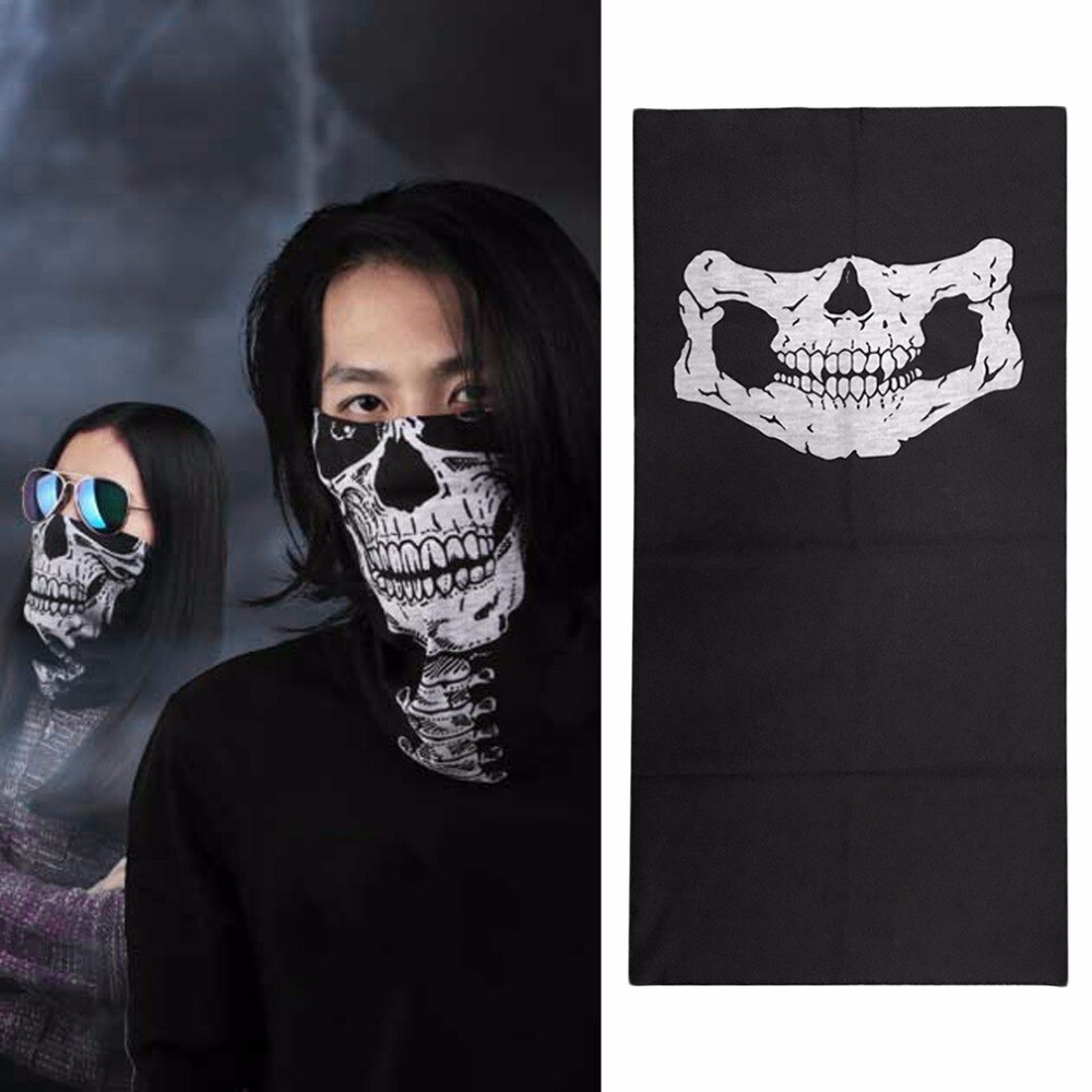 Skull Balaclava Traditional Face Head Mask Gator Black bike skateboard Hood Costume Party Headgear