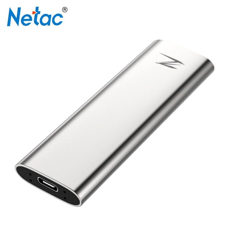 Netac Draagbare SSD 128GB 256GB 512GB 1TB Z Slanke Externe Solid State Drive Type-C USB 3.1 Super Speed voor Laptop Desktop