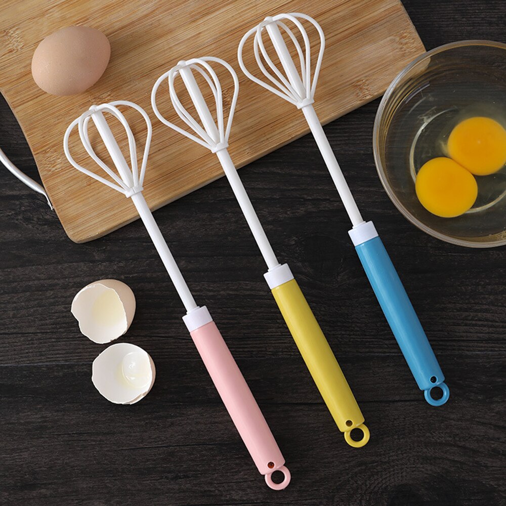 Hand Whisk Egg Beater, Egg Mixer ceramics Handle Beating & Stirring Milk Frother for Kitchen Cooking Baking Whipping Tool