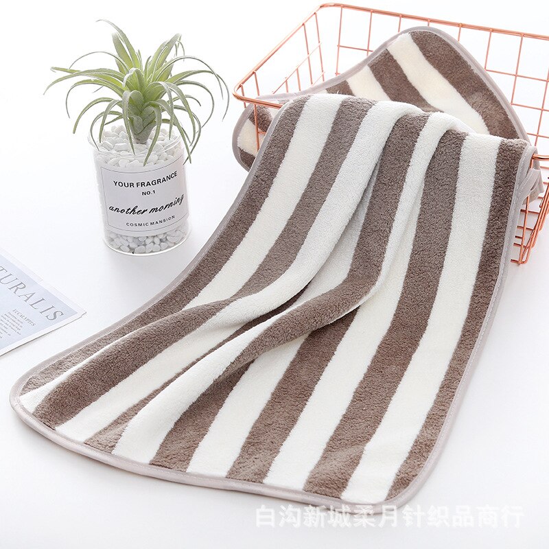 Serviettes de bain Super douces 35x75cm, ensembles de serviettes absorbantes et à séchage rapide, résistantes à la décoloration sans perte de cheveux: brown