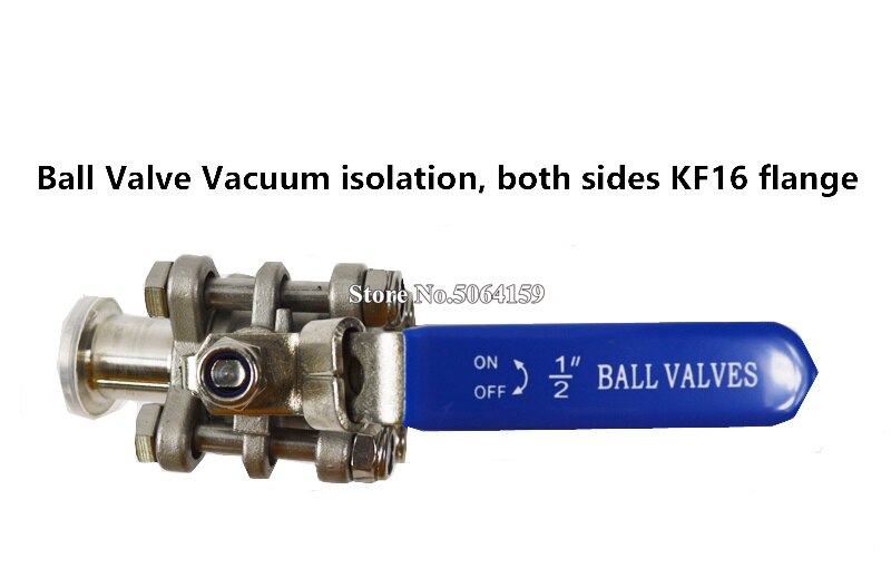 Ball Valve Vacuum isolation, both sides KF16 flange