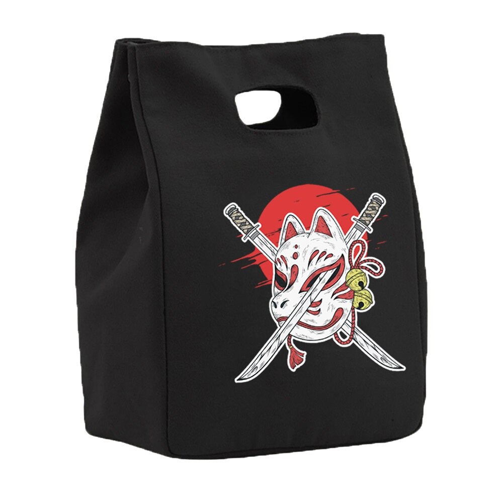 Isolierung Mittagessen Lebensmittel Isolierung Kühler Taschen Magnetische Geschmack Leinwand Tasche Zinn Folie Lebensmittel Taschen Tragbare Multifunktions Drucken Eco Tasche: 5Maske006