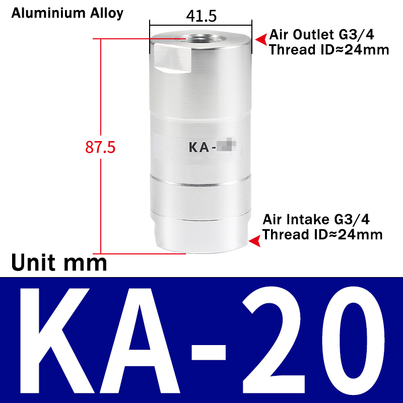 Ka -06 ka-08 ka-10 ka-15 luft tilbakeslagsventil i aluminium pneumatisk tilbakeslagsventil kobberforniklet enveisventil cv -01 02 03 04