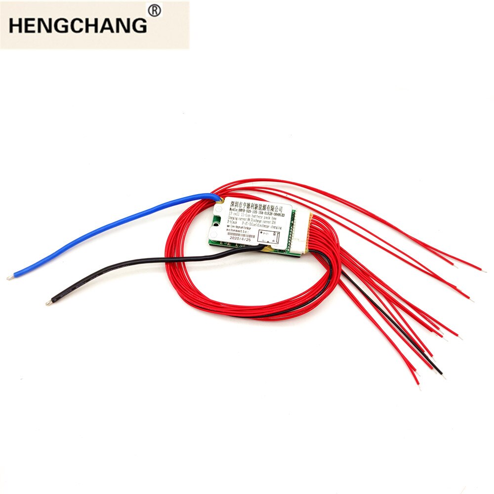 13s 20a bms 48v litiumbatteri laddningsspänning 54.6v pcm för elcykel hengchang