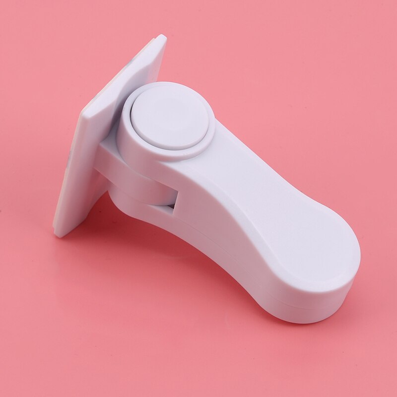 White Plastic Child Safe Security Window Door Sash Lock Safety Lever Handle Sweep Latch Hardware Locks