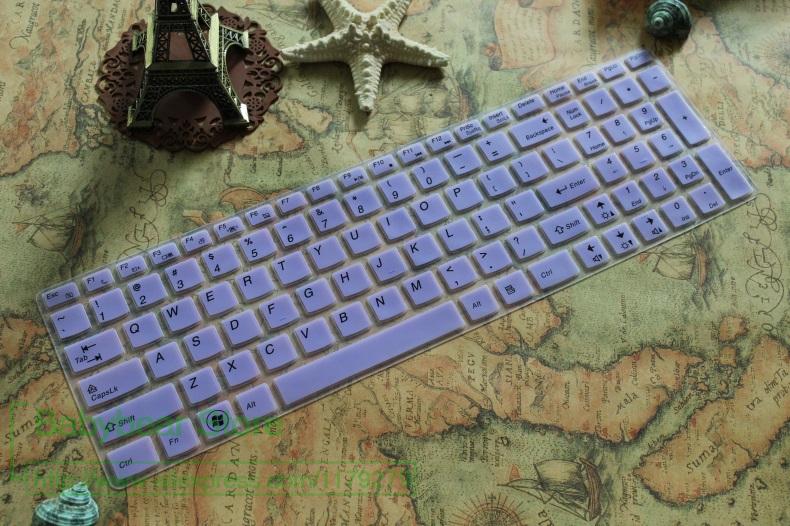 Silikon 15,6 Zoll Tastatur Schutz Abdeckung Haut Für Lenovo Ideapad Y580 Y570 Y570D Y500 Y510 Y510P S510P S500 Touch: purple