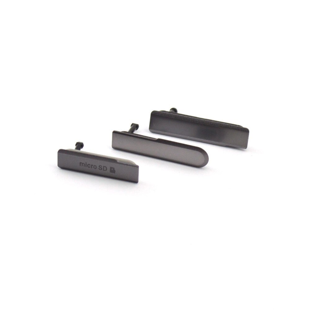 New Micro SD SIM Card Port Slot Cover For Sony Z1 Z3 Compact MINI Z2 L36H USB Charging Port Dust Plug Cover Back Cover