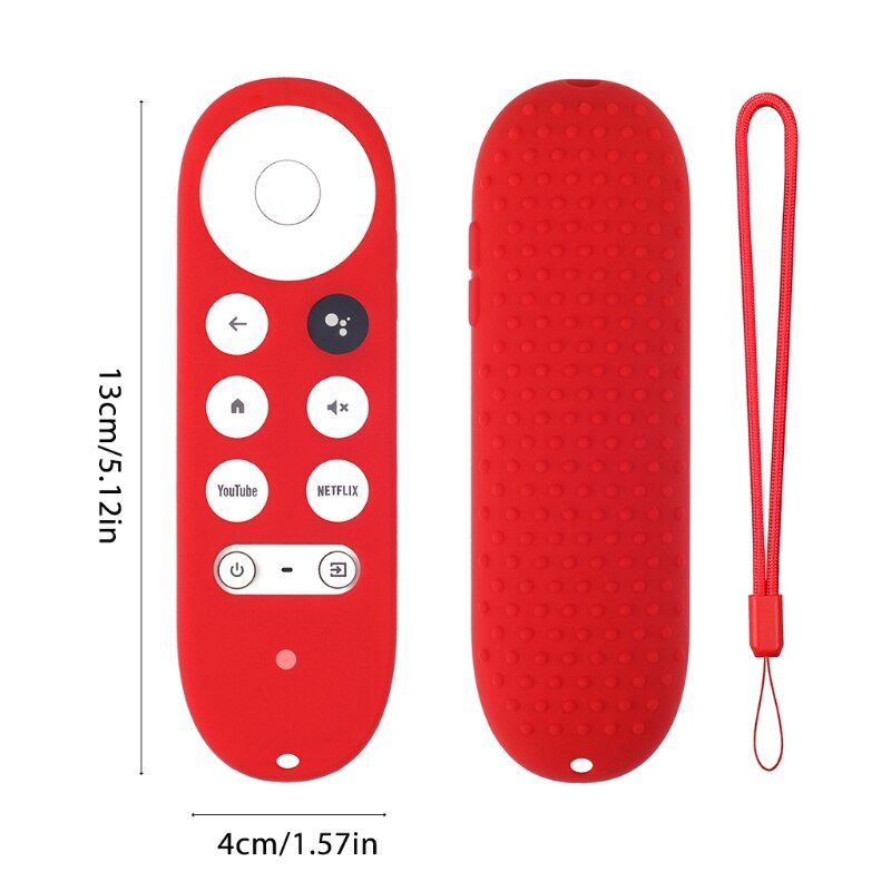 Custodia In Silicone  Nera  Per Chromecast - Google TV 2020 Custodia Protettiva Antiurto Per Telecomando Vocale~p133034597