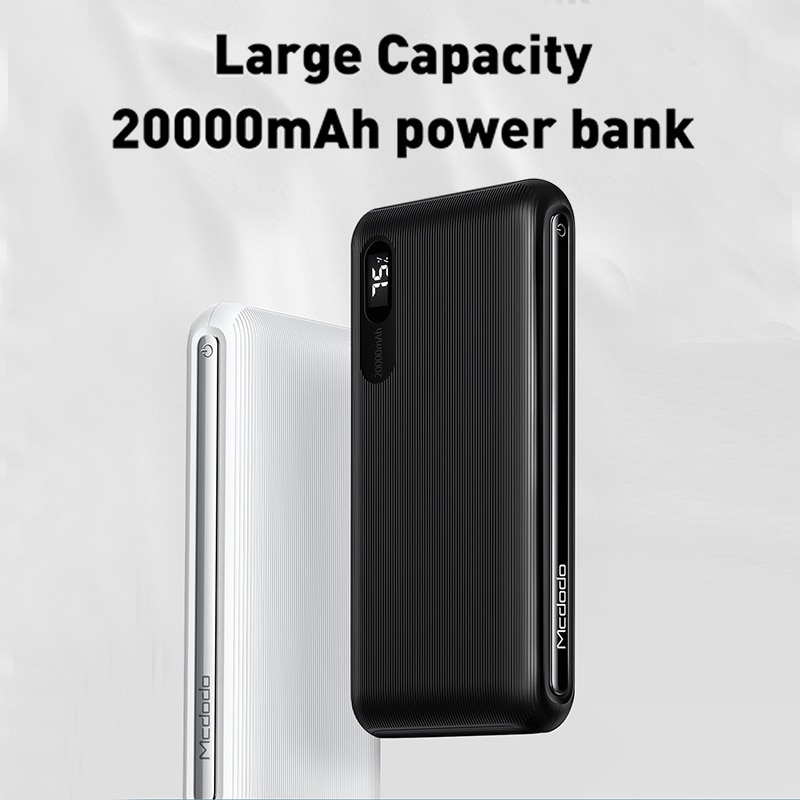 Mcdodo Power Bank 20000 Mah Dual Usb Snel Opladen Powerbank Externe Batterij Bank Voor Xiaomi Iphone 11 Samsung Lg Draagbare lader