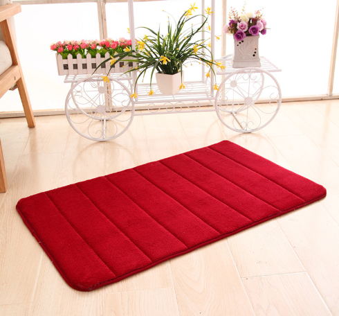 Cobblestone Embossed Bathroom Bath Mat Coral Fleece Non-slip Carpet In Bathtub Floor Rug Shower Room Doormat Memory Foam Pad: Clear / 1700MMx2400MM