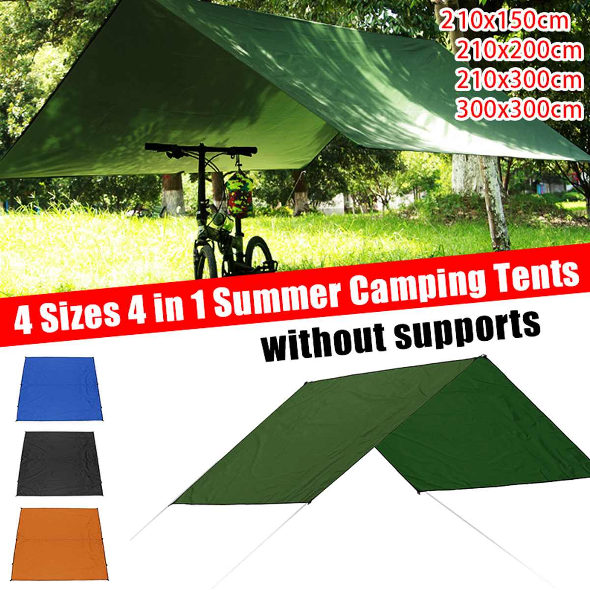 Tente de Camping en plein air parasol pluie soleil abri UV plage auvent auvent abri plage pique-nique tapis tapis tapis de sol tente soleil ombre voiles