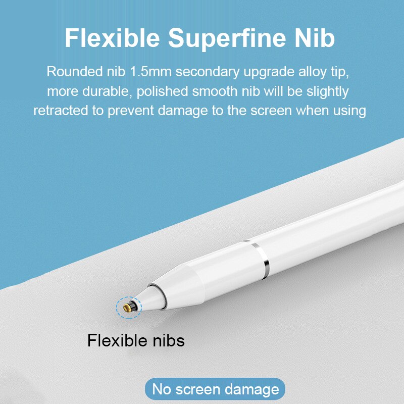 Universal stylus pekpenna ritplatta ipad pennor kapacitiv skärm för surfplattor apple ipad penna smart penna tillbehör
