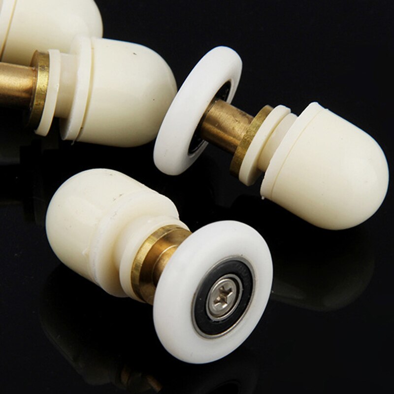 8 stuks 2m deursrollen voor onder en boven de douchedeur, rol/loper/wiel vervangende douchedeur met enkel wiel