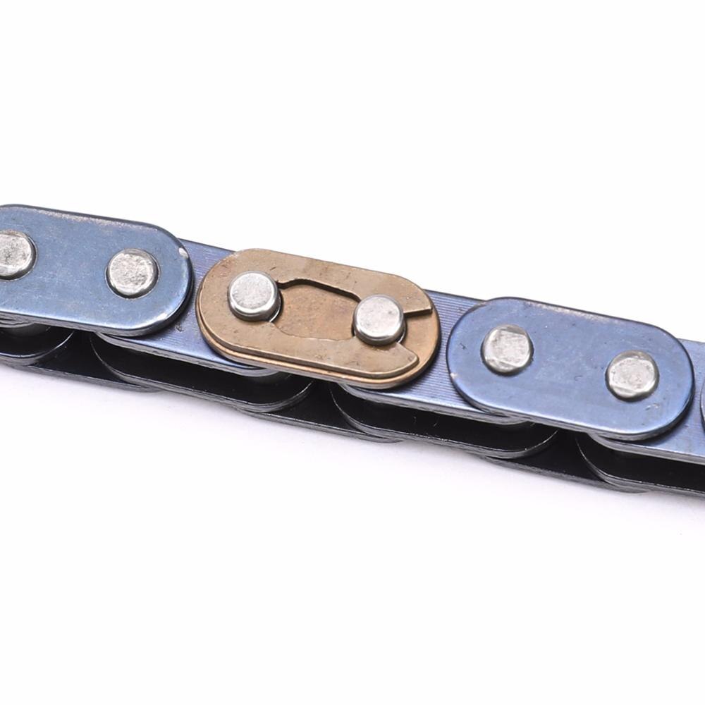 Łańcuch T8F 47cc 49cc kieszonkowy brud pitbike Gokart ATV mini Quad skuter siekacz powozik część 82 linki łańcuchy z zapasowym ogniwo główne