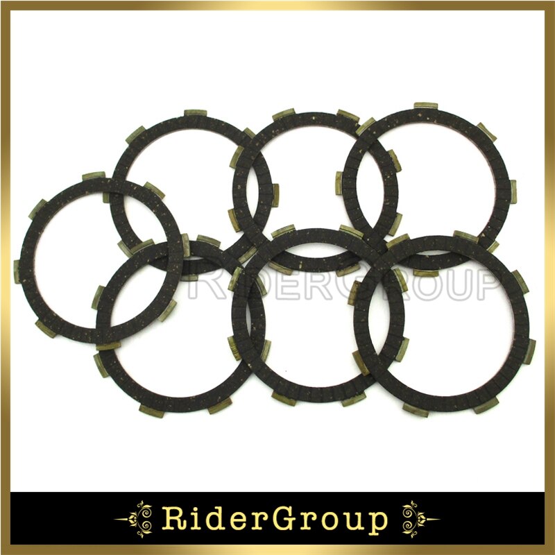 7pcs Engine Clutch Friction Plate For CG CB 200cc 250cc ATV Quad Motor Pit Dirt Bike Parts