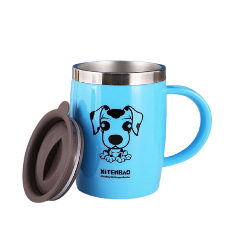 Kids Water Mug 304 Stainless Steel Tea Coffee Mug For Children Water Cup With Handle Kitchen Drinkware J443: 9