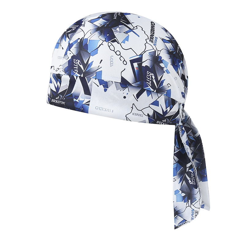 Camouflage Headband Bandana Handkerchief Head Man Pirate Hat Cycling Hood Sun Protection Sports Breathable Printed Headscarf: Orange