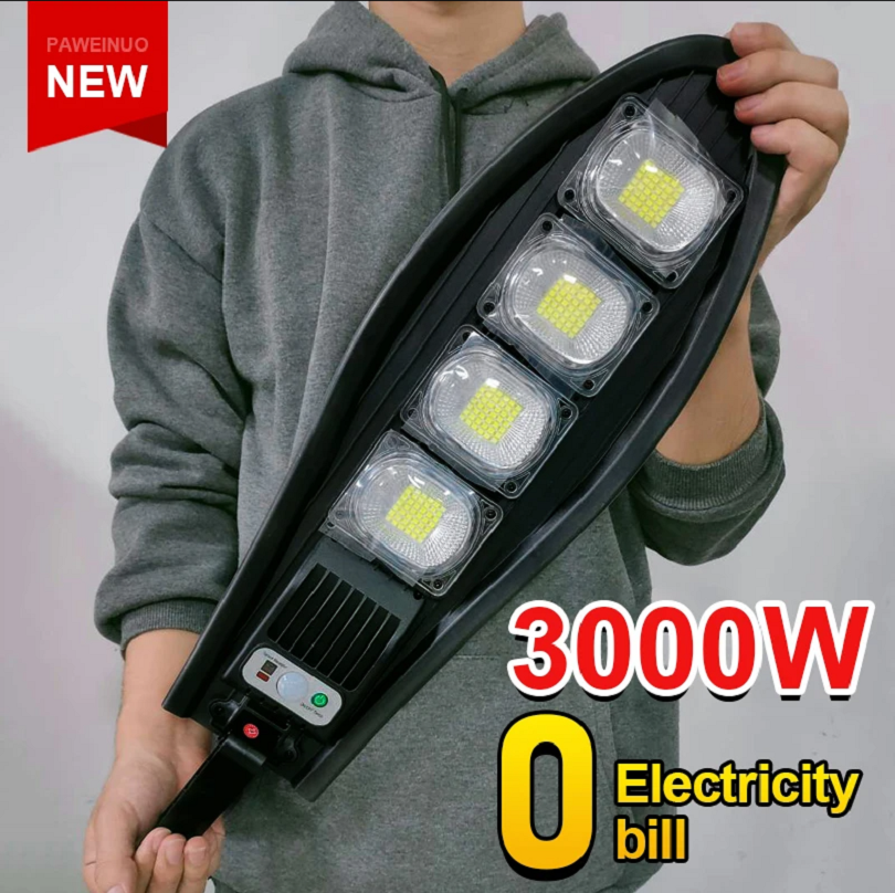 3000 W Outdoor Solar LED Licht 4 Modi 1500 W Solar Light Lamp Waterdichte Bewegingssensor Zonlicht Yard tuin Straatlantaarn