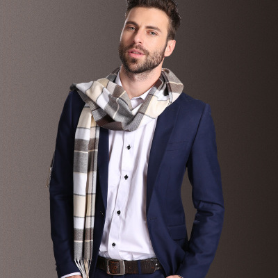 Europa Mode Sjaal Sjaals Mannen Winter Warm Tartan Sjaal Business Sjaal Plaid Katoen Wraps Bufanda Foulard Szaliki Ik Chusty: 25