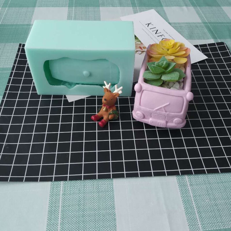 Moules en silicone pour pots de fleurs, en béton, en ciment, pour décoration d'intérieur, en plâtre, en argile