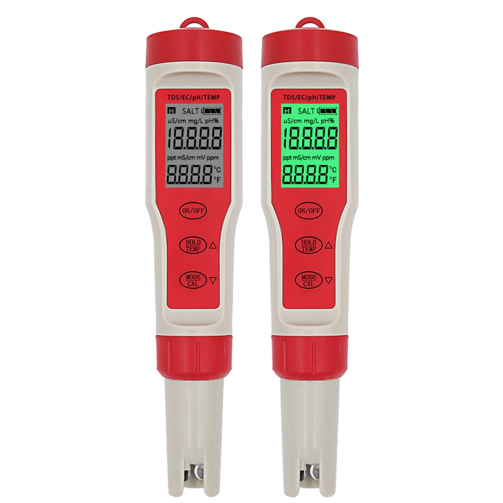 PH Tester Pen Water Monitor Measurement Analysis Soil Acidity Test 4 in 1 Digital PH TDS EC Temperature Meter