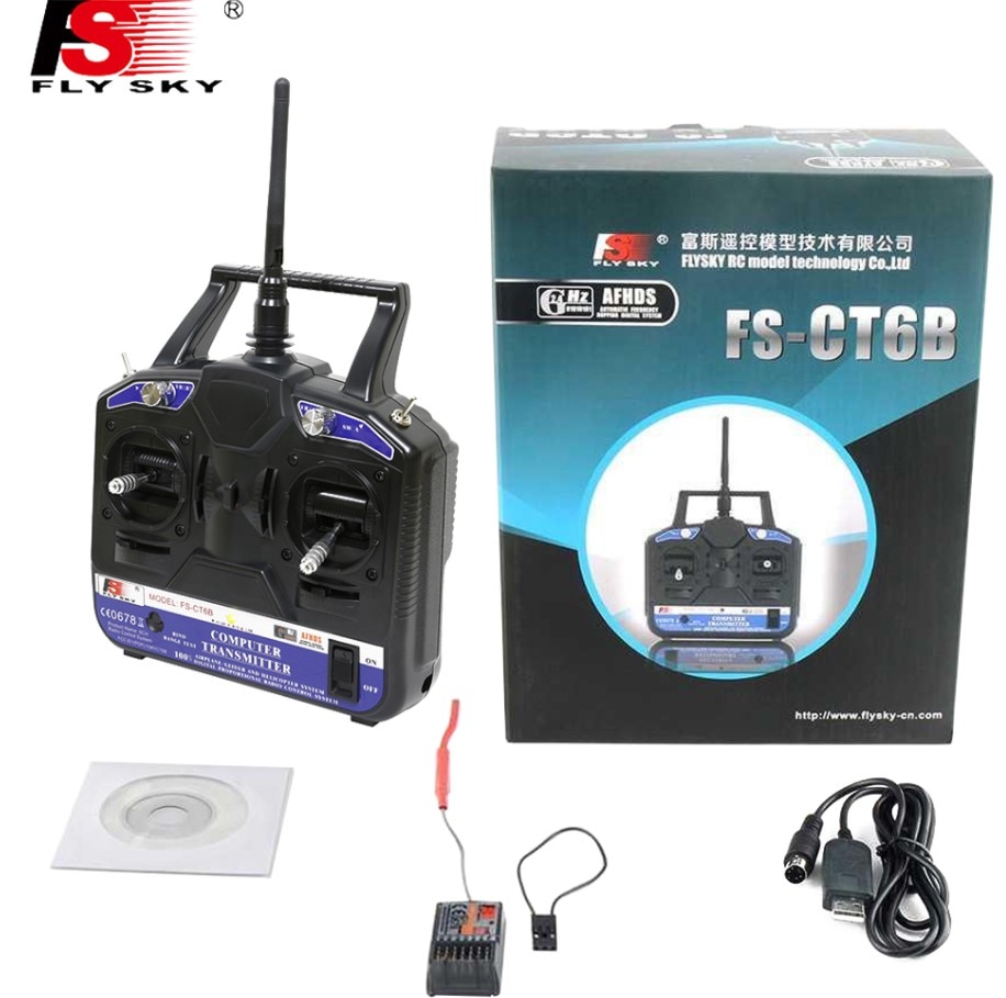 FlySKY FS CT6B FS-CT6B radio Transmitter FS-R6B receiver 6CH 2.4G Remote controller radio system FS fly sky