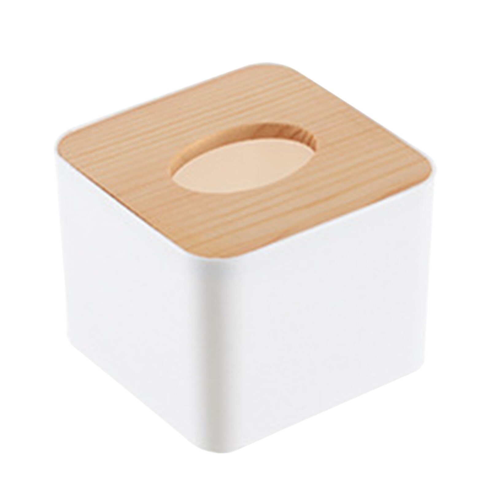 Portable Paper Towel Dispenser Wood Tissue Box Cover Countertops Bathroom Toilet Tissue Box Kitchen Paper Extraction Dispenser: type 2 Square