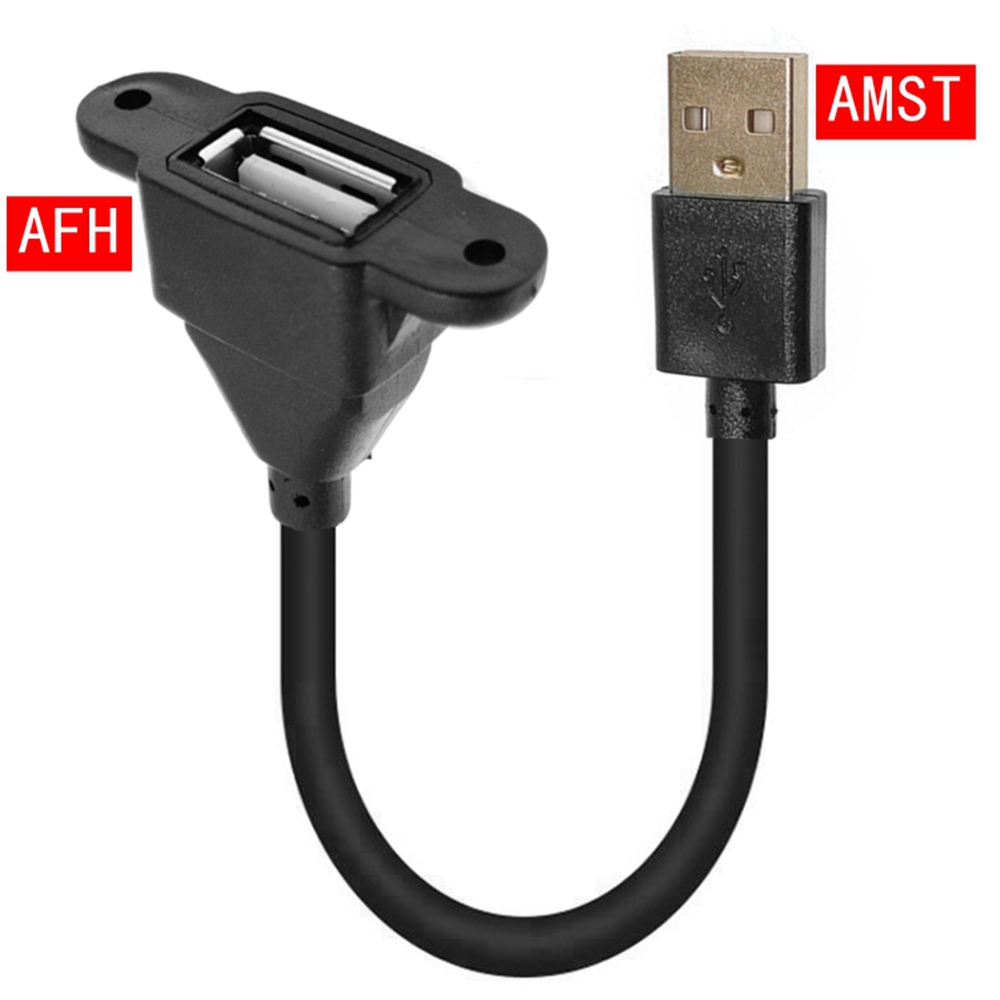 USB 2.0 Verlengkabel Data Man-vrouw Kabel Extender 0.1M 0.25M 0.5M 1M voor Telefoon opladen Computer USB 2.0 Uitbreiding: Black / 0.2M