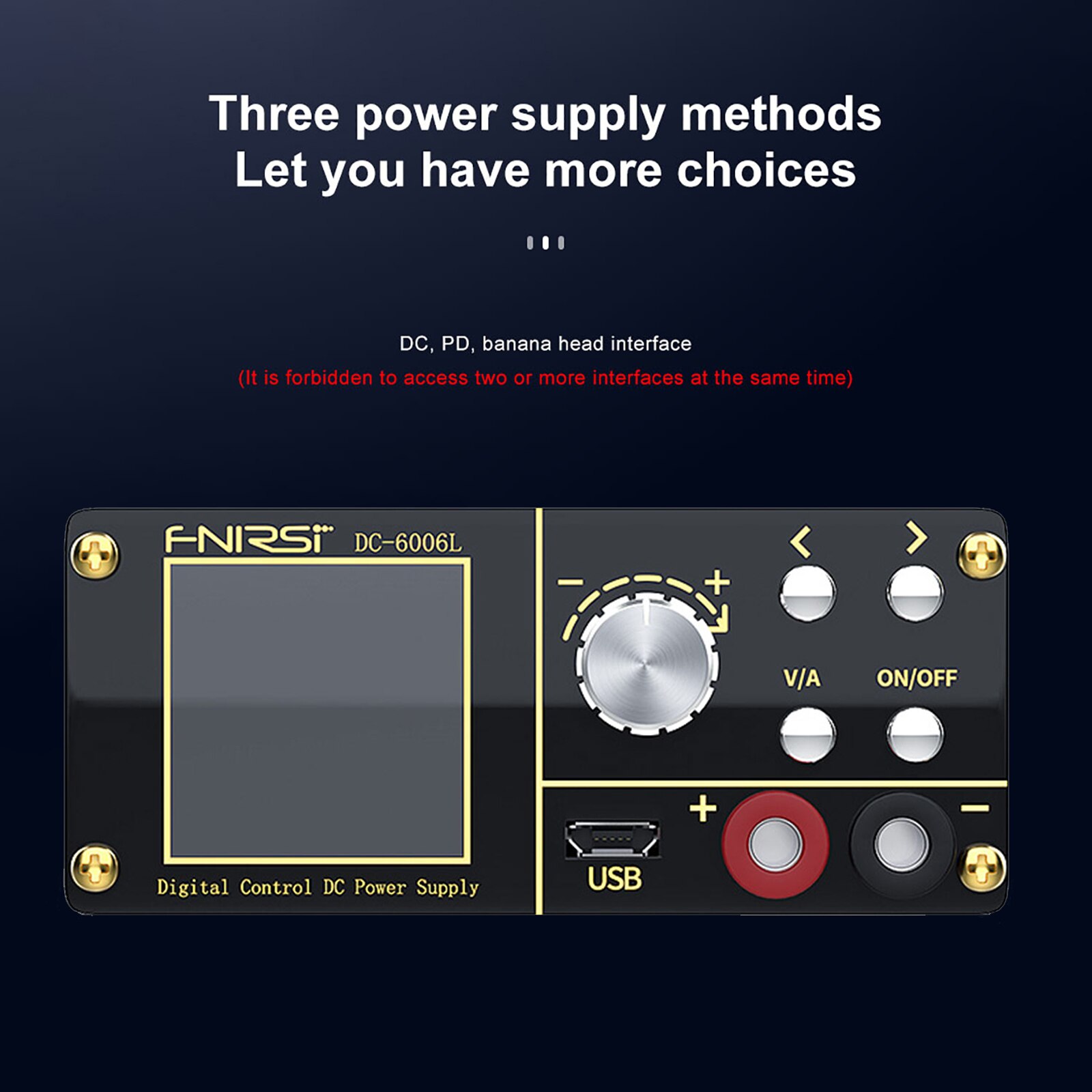 DC6006L 1.44" High Definition LCD Digital Control DC Adjustable Power Supply Programmable Step-down DC Adjustable Power Supply