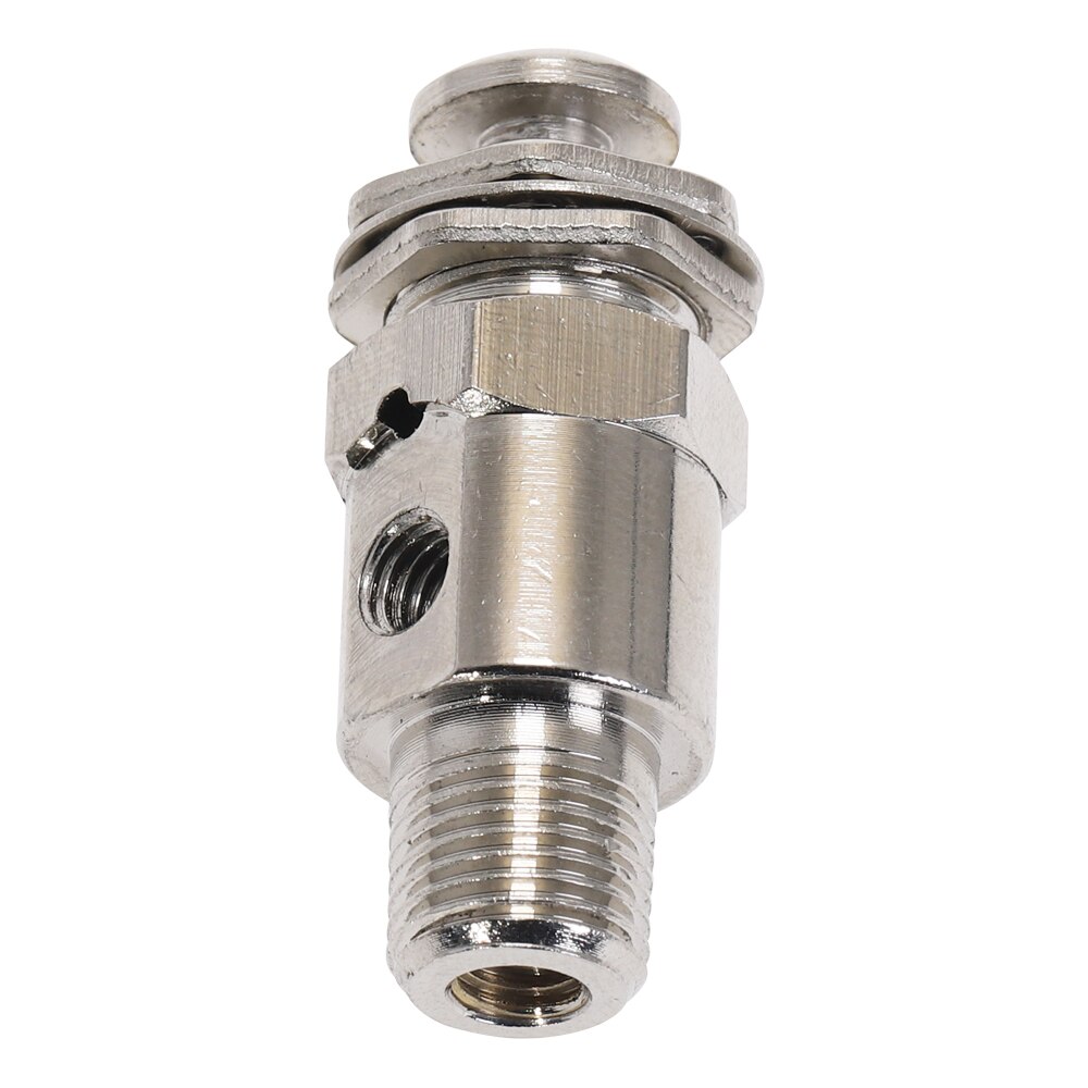 Válvula de escape mecánica neumática de aire TAC-3P, 2 posiciones, 3 vías, M5, hembra, 1/8 ", botón de rosca macho, válvulas con Fiitting
