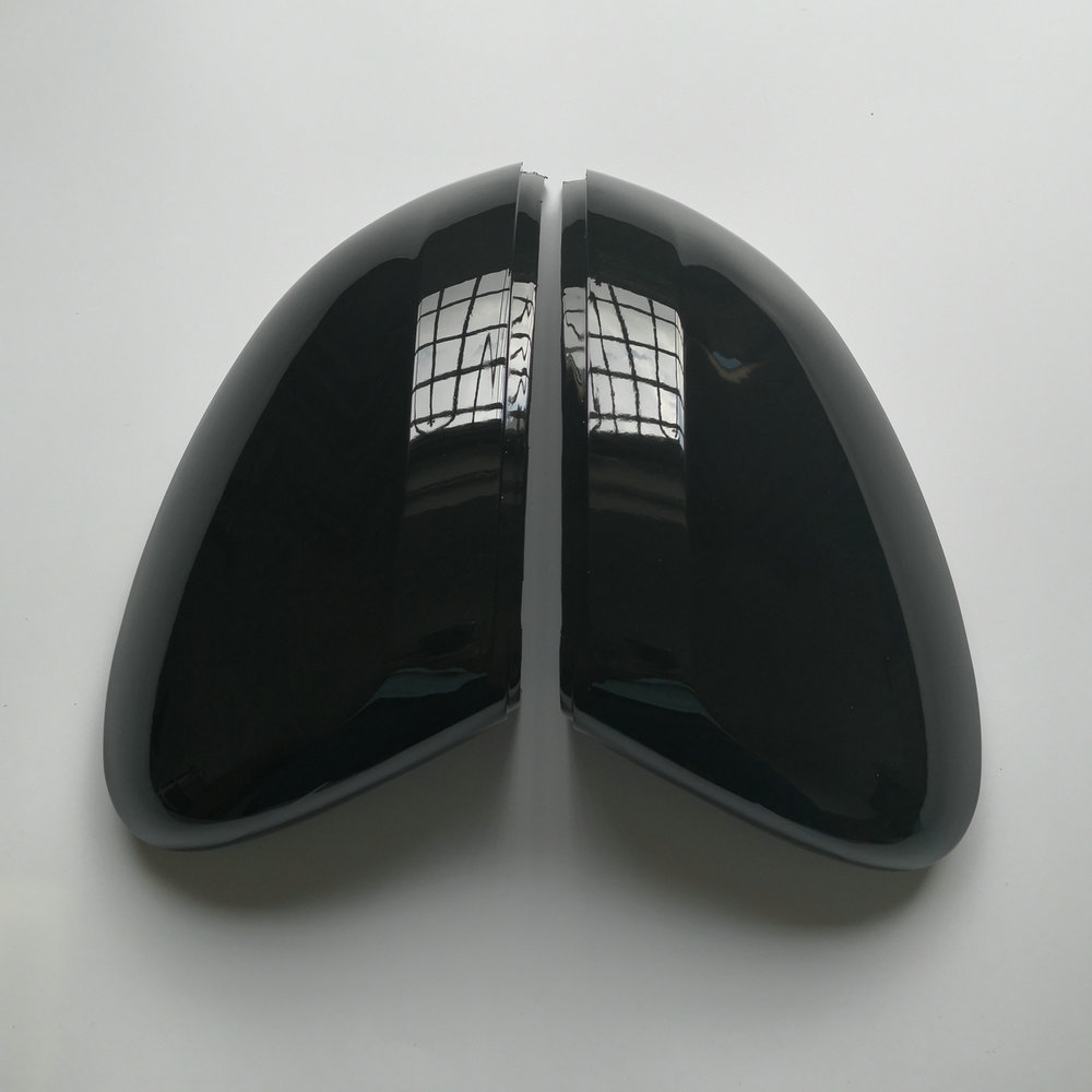 2pcs Black Side Mirror Covers for VW Passat B8 Variant Arteon Caps (Glossy Pearl Black) for Volkswagen