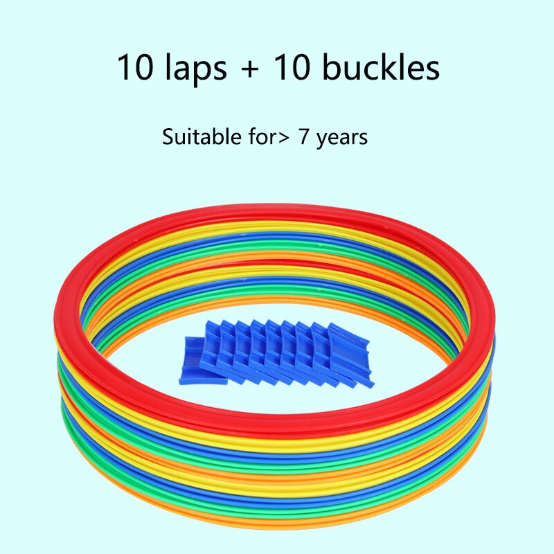 Kinderen Sport Speelgoed Hopscotch Ring Rooster Kleuterschool Leuk Spel Gevoel Training 10 Ronden 10 Gesp Ouder-kind Outdoor speelgoed