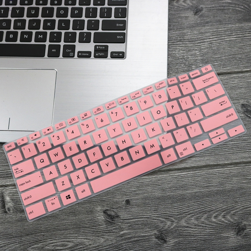 Housse de protection de clavier d&#39;ordinateur portable 14 pouces, pour Asus ZenBook 14 UX433: Rose