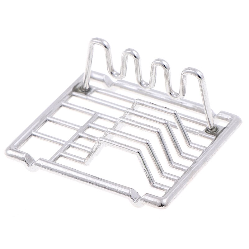 1Pc 1:12 Casa di Bambola in Miniatura Piatto Ripiani Cucina Giocattolo per La Famiglia Da Collezione Del Nastro dell'oro: argento