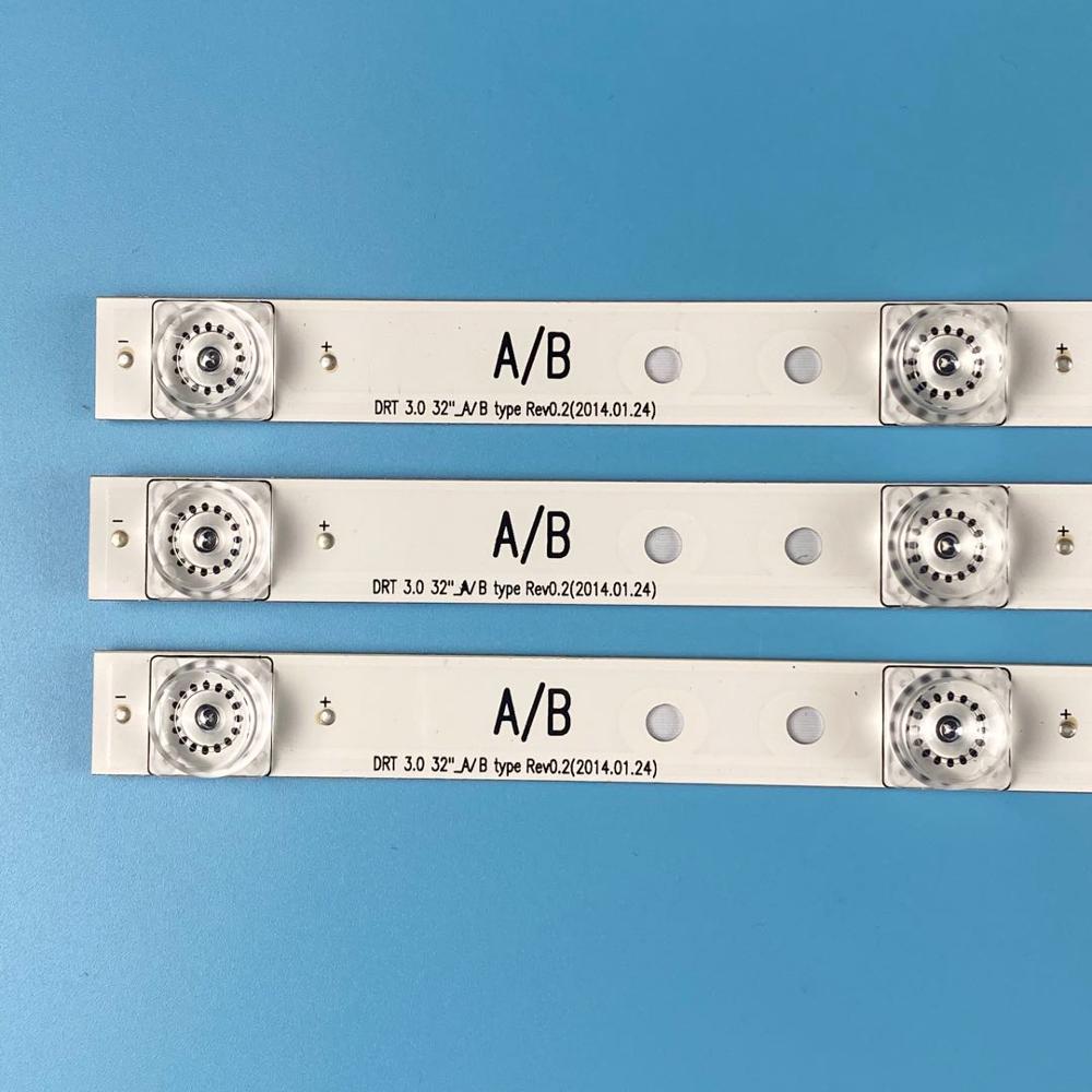 3pc LED Strip for LG 32'' 59cm 32LB550U LV320DUE 32LF5800 32LB5610 32LB550B 32LB580 32LB5600-UZ Innotek DRT 3.0 TV