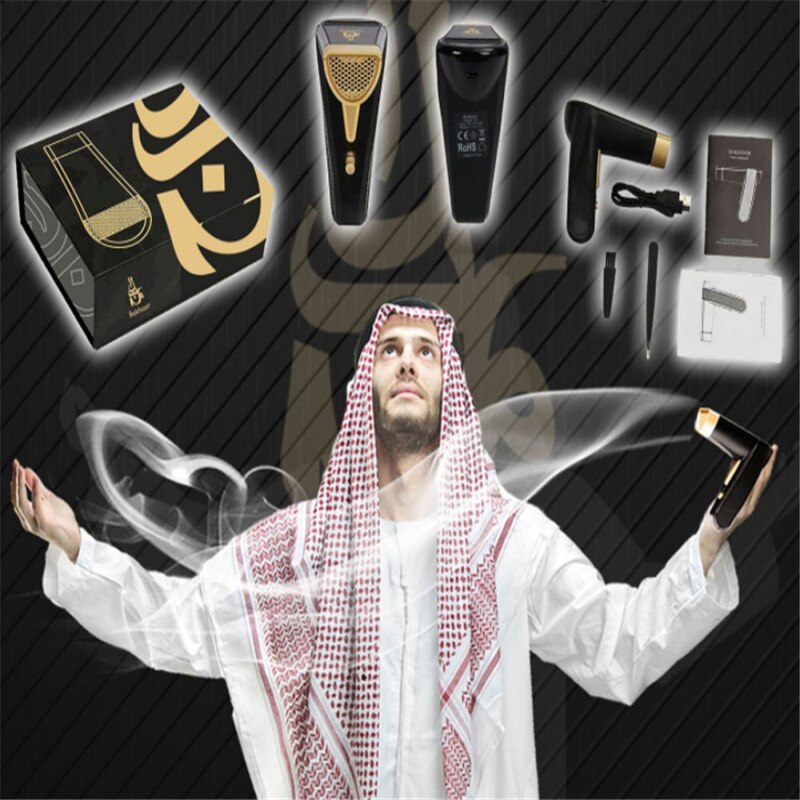 Tragbare Mini Elektrische Weihrauch Brenner USB Energie Rechargeble Bakhoor Dukhoon Muslimischen Ramadan Arabisch Dukhni Aroma Diffusor