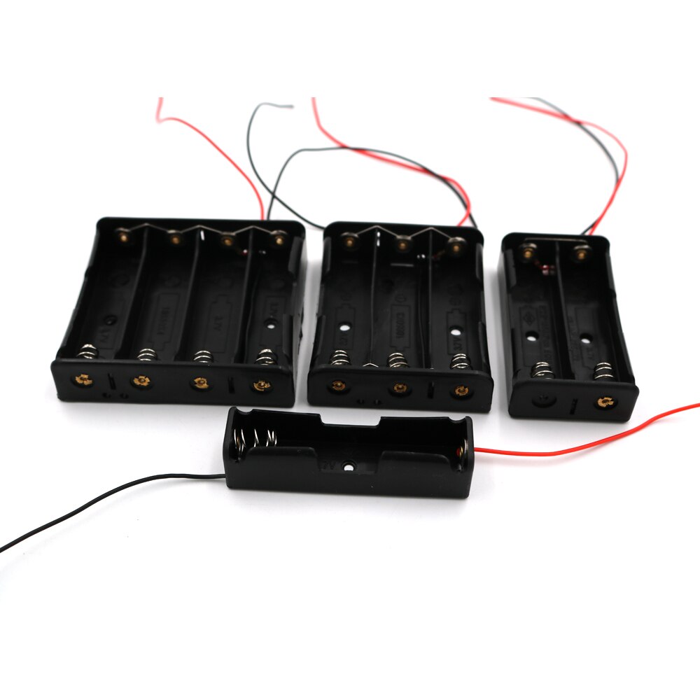 1 2 3 4 18650 Batterij Houder Connector Storage Case Box Met Draad Kabel Serie Parallelle Aansluiting 3.7V 18650 lithium Batterij