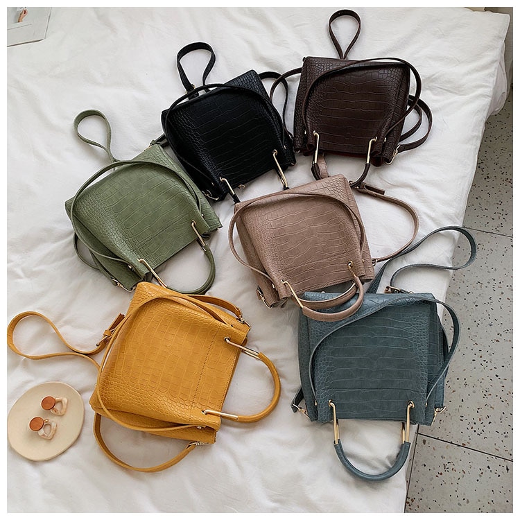 Brand Luxury Women Handbags Bucket Shoulder Bag Female Crossbody Bag Yellow Large Tote Bags Dropshiping