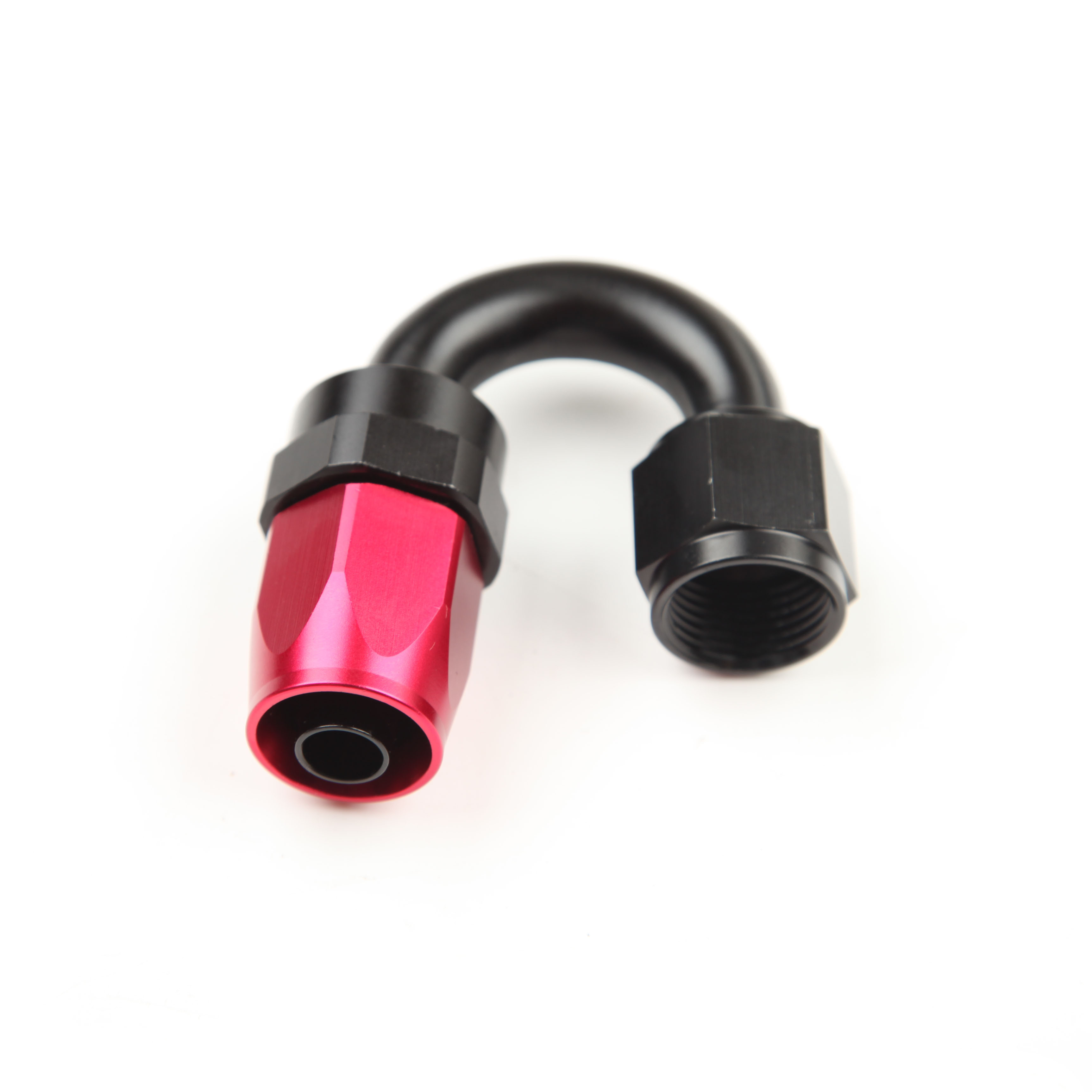 10an An10 Rechte 45 Graden 90 Graden 180 Graden Draaibare Olie Stookfitting Slang Einde Adapter Aluminium: WHITE