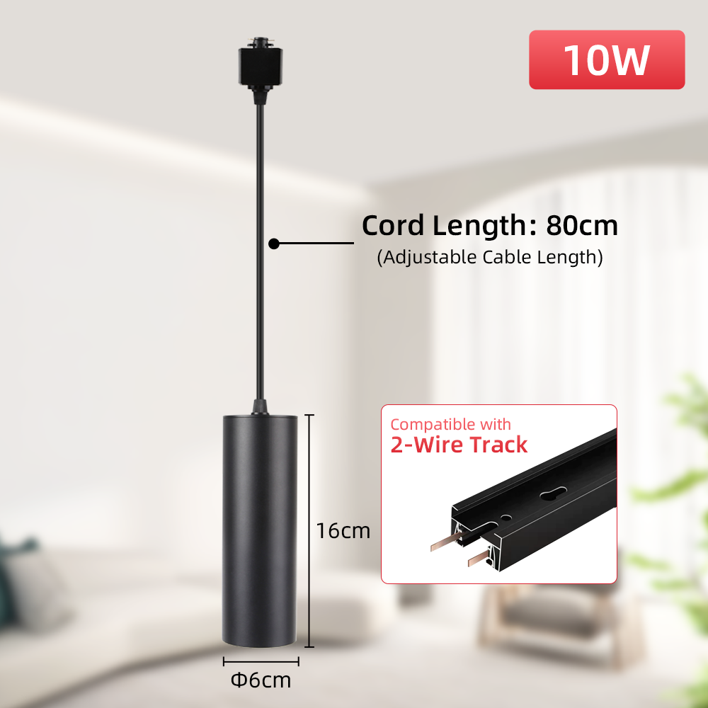 Led Track Hanglamp Plafondlamp 10 W/15 W Spot Verlichting 110 V 220 V Rail Verlichting Hanglamp voor Keuken Woonkamer Slaapkamer: Blauw / Black