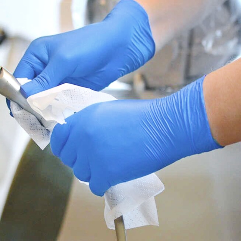 Engangshansker lateks 20/100 stk nitrilgummihansker laboratoriearbeidsvernhansker husholdningsrengjøringshansker håndbeskyttende