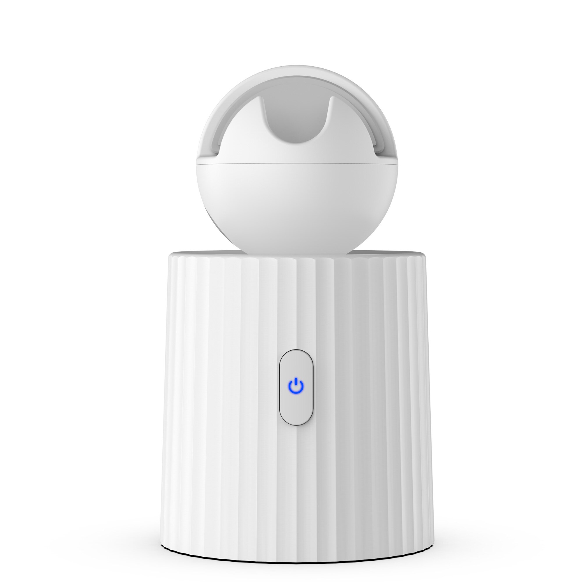 Rechargeable Smart Portable Selfie Stick ,360°Rotation Auto Face Object Tracking Camera Tripod Holder Smart Shooting Phone Mount: White