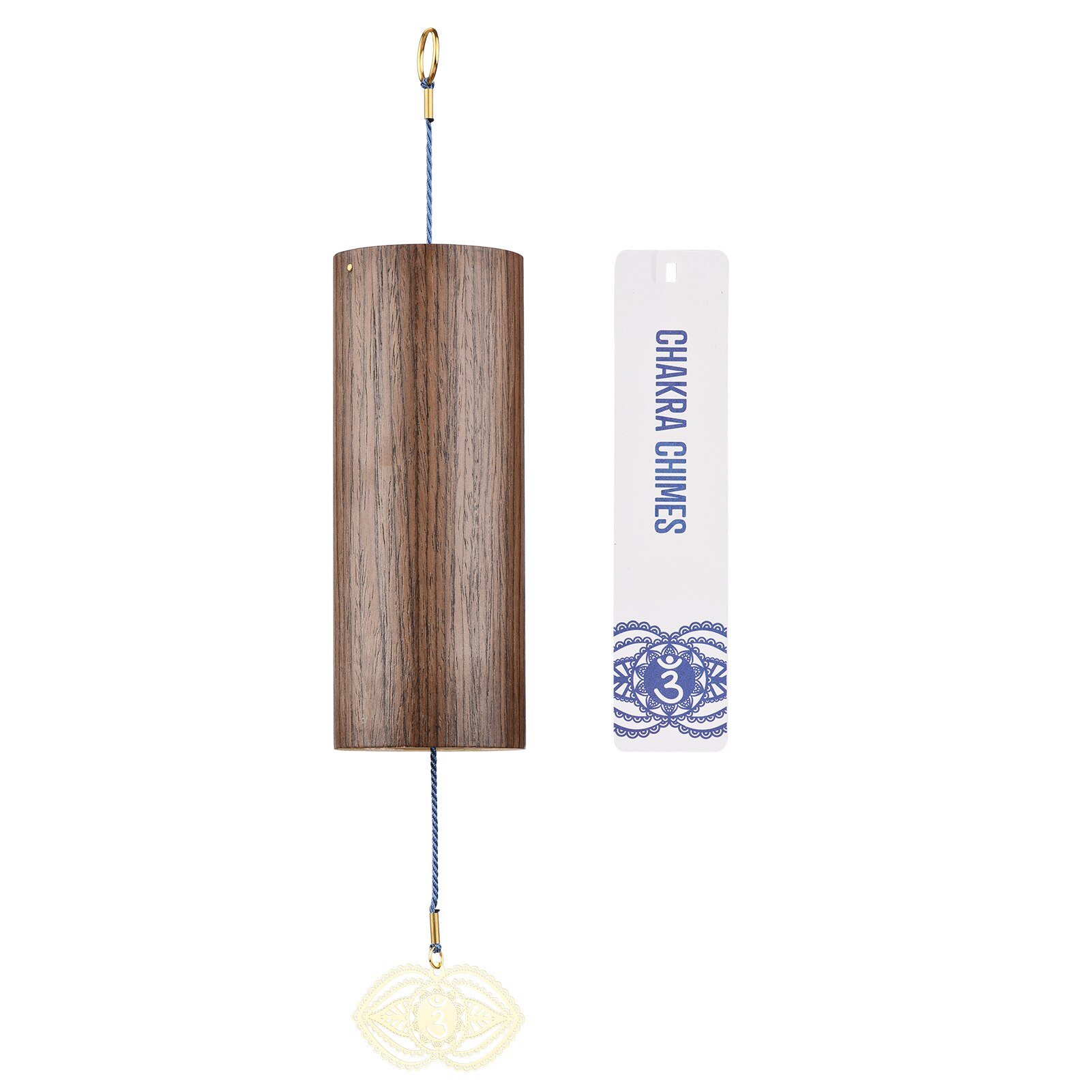 Carillón de viento de bambú Natural para Chakra, campana de viento de meditación para jardín al aire libre, Patio, decoración del hogar, meditación, relajación: Third Eye